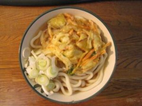 野菜のかき揚げ天ぷらうどん